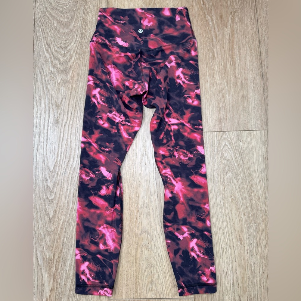 Lululemon Align 25” Intensity Pink Blossom Multi size 4
